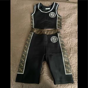 100% Authentic Fendi Biker Set